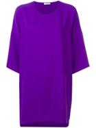P.a.r.o.s.h. Short-sleeve Flared Dress - Purple