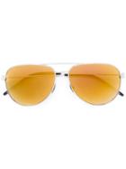 Saint Laurent - Classic 11 Aviator Sunglasses - Men - Metal/glass - One Size, Grey, Metal/glass