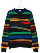 Paul Smith Junior Striped Sweater - Blue