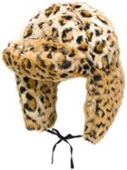 R13 Leopard Print Hat - Neutrals