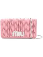 Miu Miu Délice Miu Logo Bag - Pink