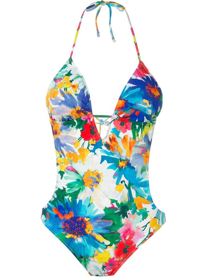 Polo Ralph Lauren Floral Print One Piece Swimsuit