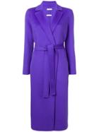 P.a.r.o.s.h. Long Belted Coat - Purple