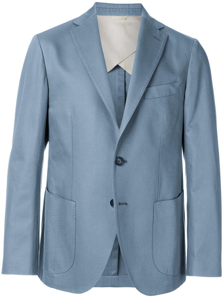 Doppiaa Classic Single-breasted Blazer - Blue