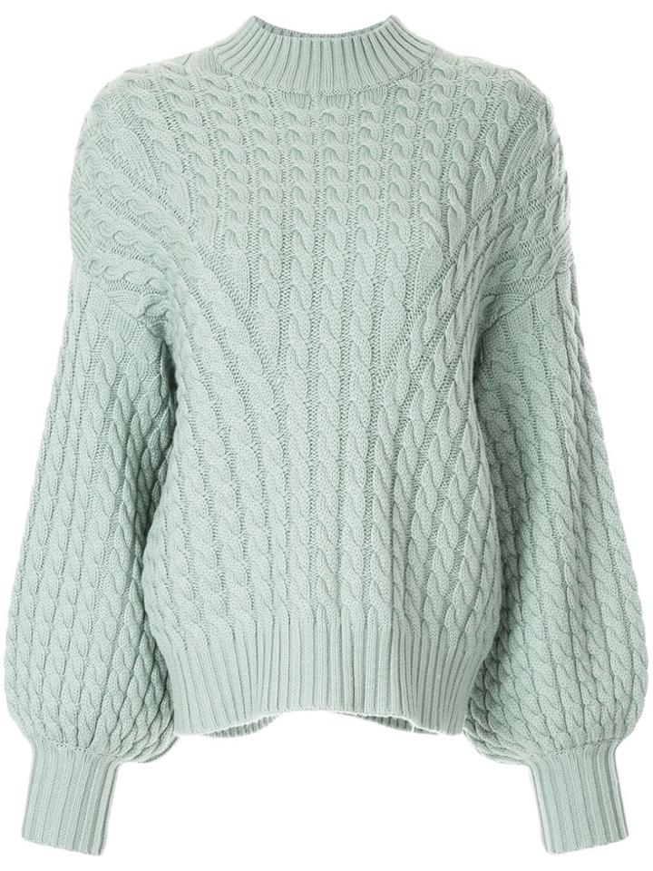 Zimmermann Cable Knit Sweater - Blue