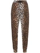 Versace Leopard Print Joggers - A7008 Multicolor