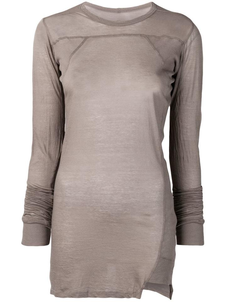Rick Owens Longline Knitted Top - Grey