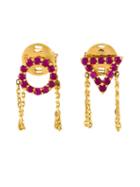 Gisele For Eshvi 'july' Ruby Earrings