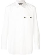 Issey Miyake Tailored Embroidered Pocket Shirt - White