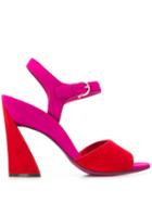 Salvatore Ferragamo Block Color Sandals - Pink