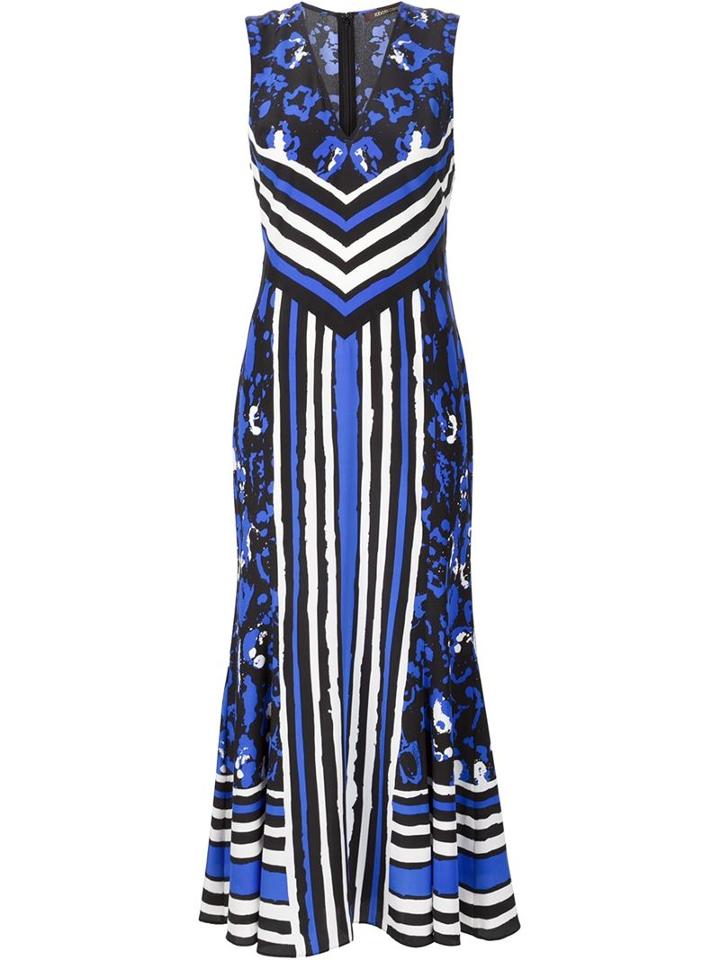 Roberto Cavalli Long Printed Dress