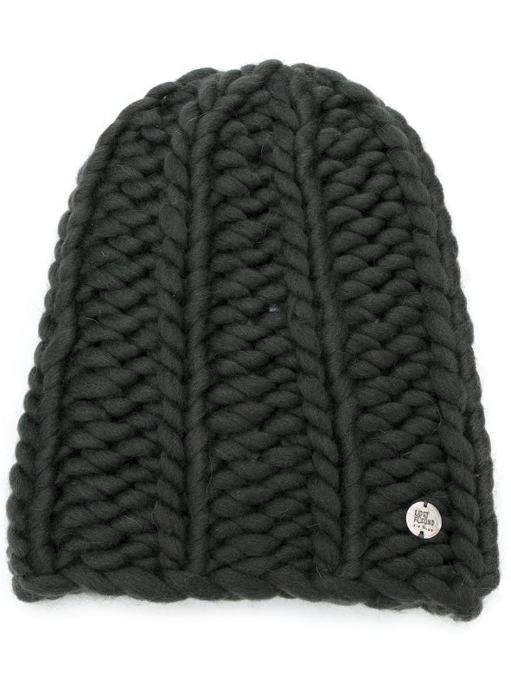 Lost & Found Ria Dunn - Knitted Beanie - Men - Nylon/wool - One Size, Grey, Nylon/wool