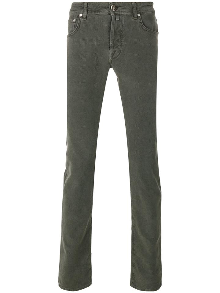 Jacob Cohen Textured Trousers - Green