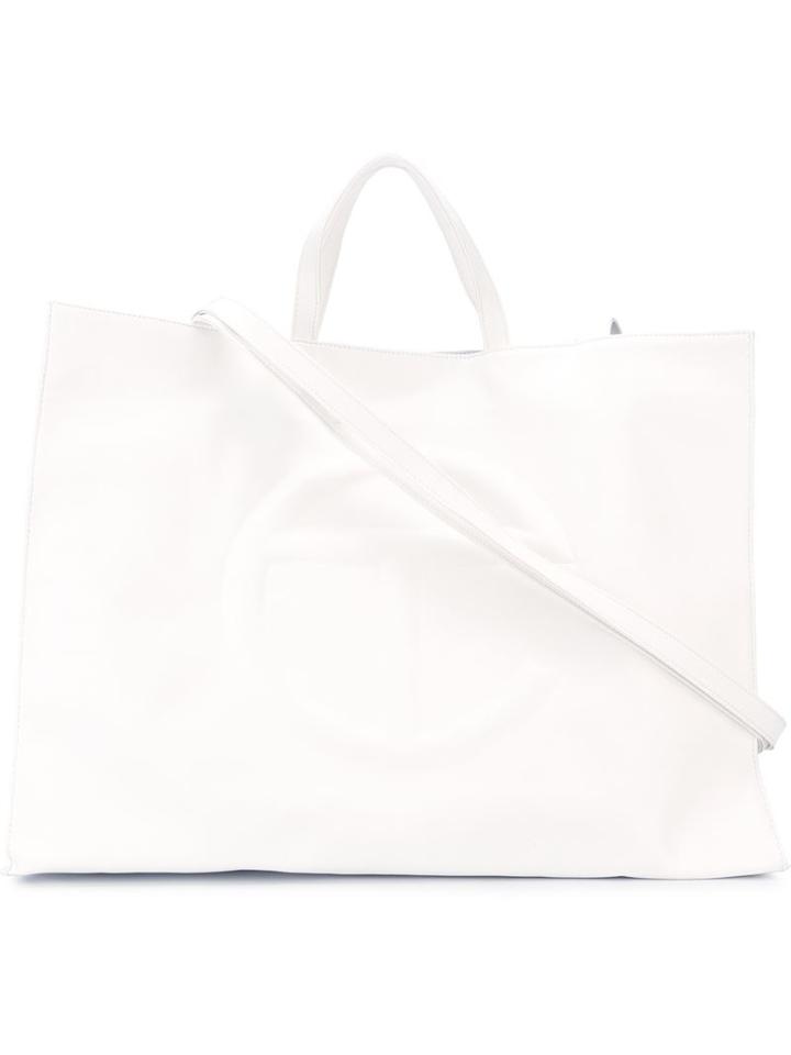 Telfar Logo Embossed Large Bag