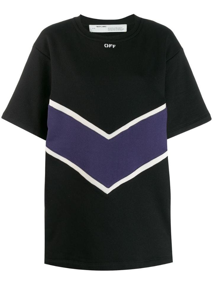 Off-white Intarsia Short Dress - Black