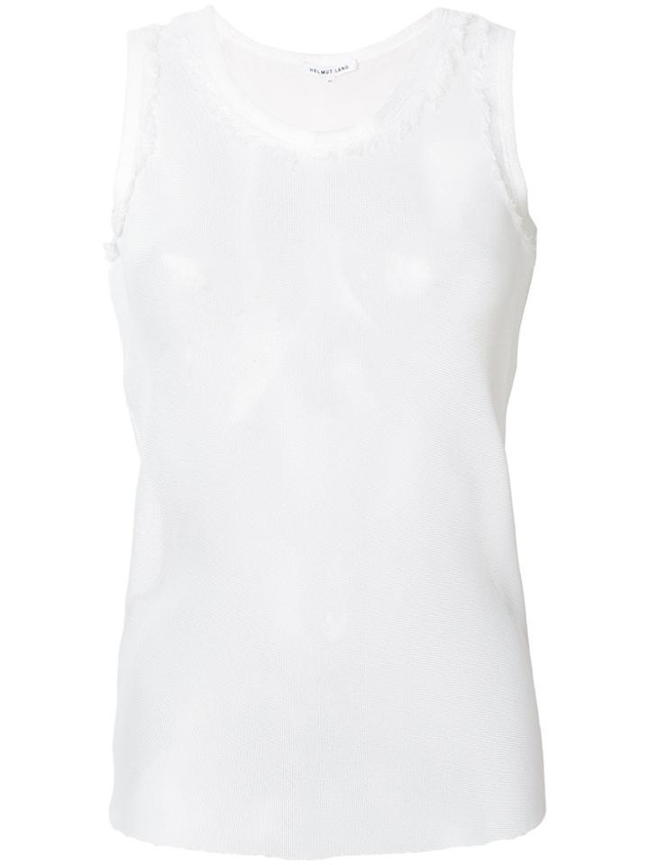 Helmut Lang Distressed Tank Top - White