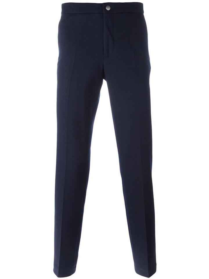 Incotex Slim Fit Tapered Trousers, Men's, Size: 50, Blue, Wool/cotton/polyamide