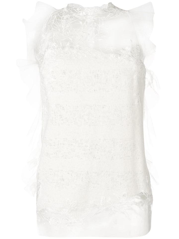 Ermanno Scervino Sleeveless Lace Top - White