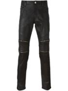 Just Cavalli Waxed Effect Skinny Trousers