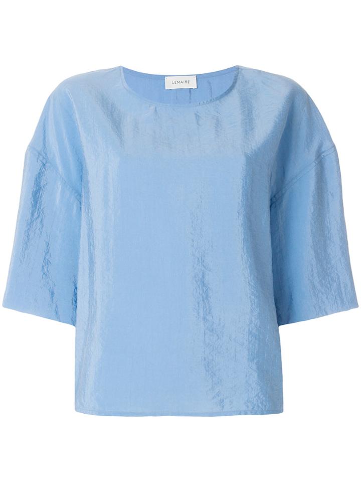 Lemaire Round Neck Blouse - Blue