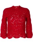Comme Des Garçons Vintage Crochet Sweater - Red
