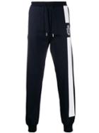 Billionaire Crest Print Trousers - Blue