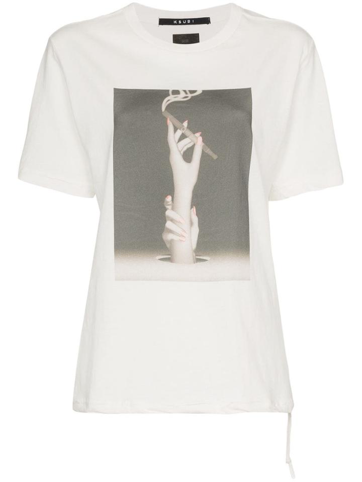 Ksubi E-cig Print T-shirt - White