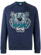 Kenzo - Tiger Embroidered Sweatshirt - Men - Cotton - M, Blue, Cotton