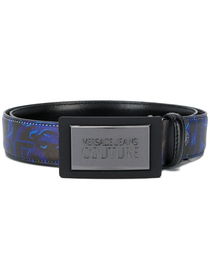 Versace Jeans Couture Graphic Print Belt - Blue
