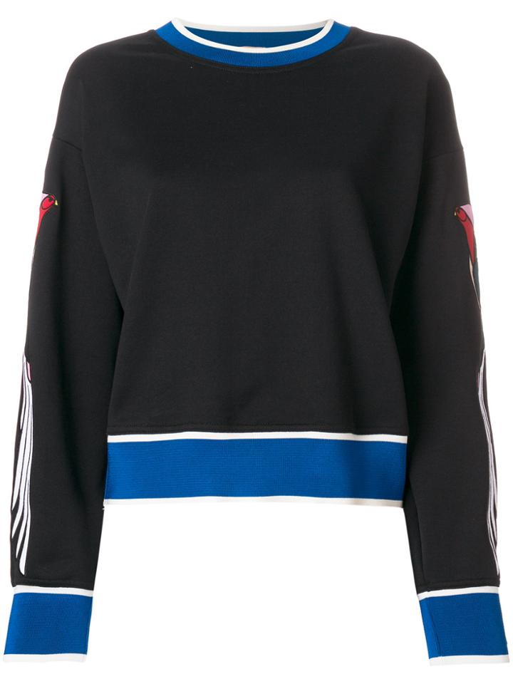 No21 Bird Appliqué Sweatshirt - Black