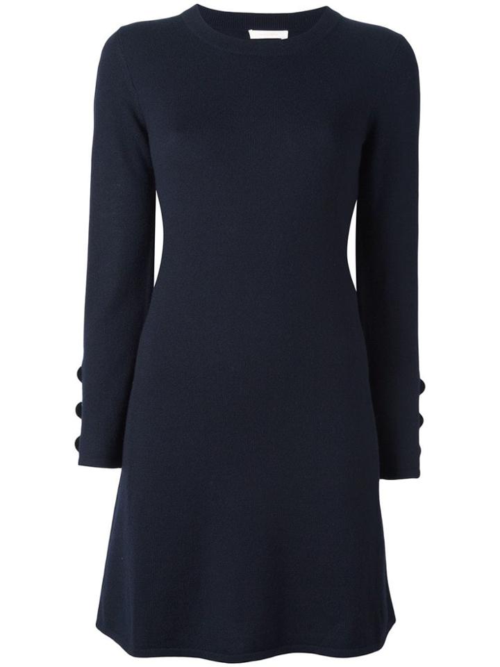See By Chloé A-line Knitted Dress - Blue