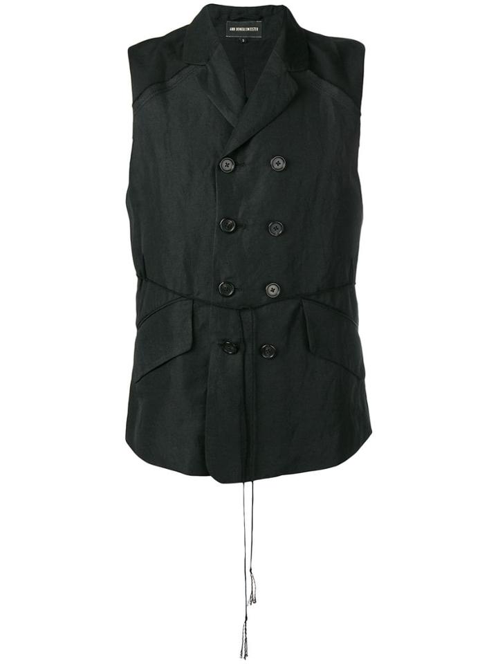 Ann Demeulemeester Double Breasted Waistcoat - Black