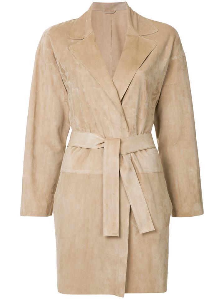 Sylvie Schimmel Single Breasted Boyfriend Coat - Brown