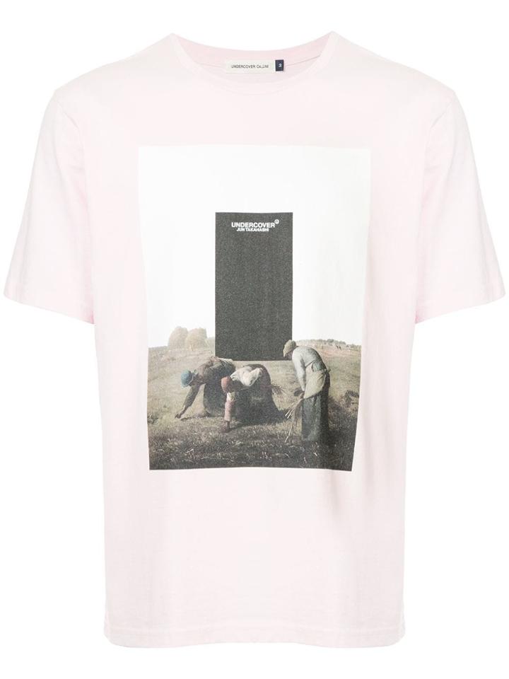 Undercover Peasant Scene Print T-shirt - Pink & Purple