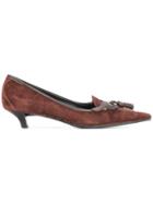 Miu Miu Vintage Pointed Toe Pumps - Brown