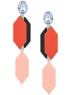 Emilio Pucci Drop Stone Earrings - Orange