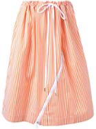 Jil Sander Striped Skirt - Yellow & Orange
