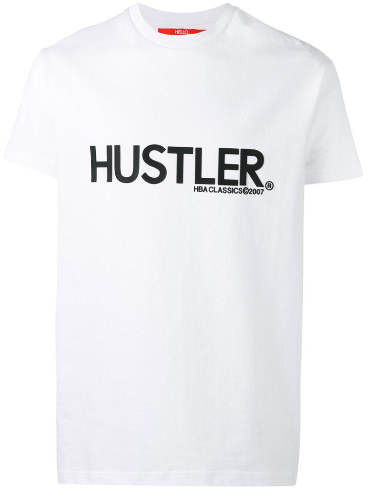 Hood By Air - Printed T-shirt - Unisex - Cotton - L, White, Cotton