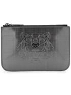 Kenzo - Logo Embossed Clutch Bag - Women - Pvc - One Size, Women's, Black, Pvc