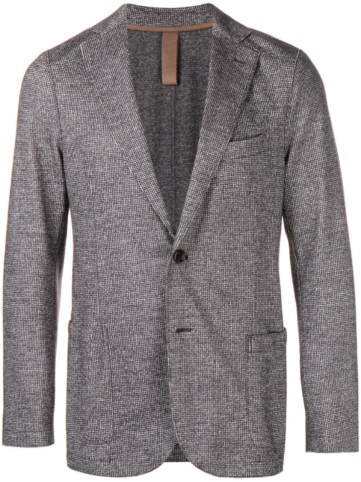 Eleventy Houndstooth Blazer - Grey