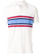 Orlebar Brown Terry Striped Polo Shirt - White