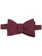 Gieves & Hawkes Polka Dot Bow Tie - Red