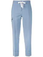 Thom Browne - Cropped Jeans - Women - Silk/mohair/wool - 40, Blue, Silk/mohair/wool