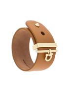 Salvatore Ferragamo Gancini Cuff - Brown