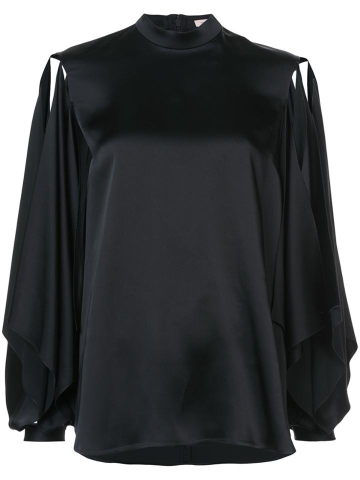 Christopher Kane Drape Sleeve Blouse - Black