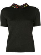 Alice+olivia Aster Knitted Top - Black
