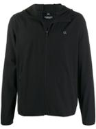 Calvin Klein Logo Print Hooded Jacket - Black