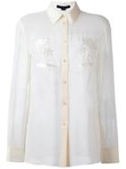 Alexander Wang Palm Embroidered Shirt - White