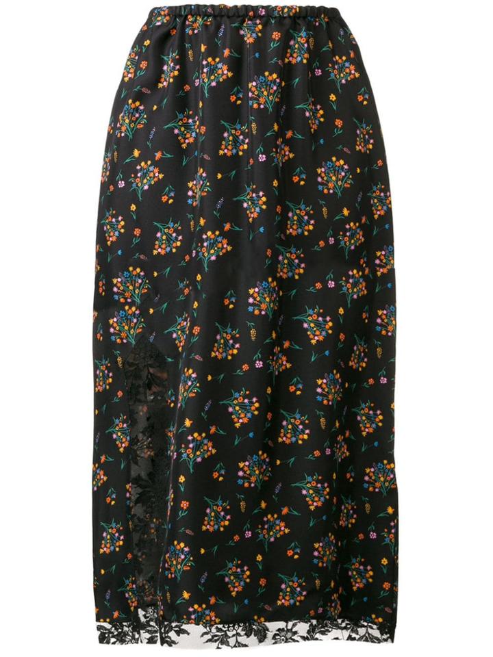 Ports 1961 Floral Print Skirt - Black