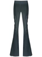 Andrea Bogosian Flared Panel Trousers, Women's, Size: P, Grey, Polyamide/spandex/elastane